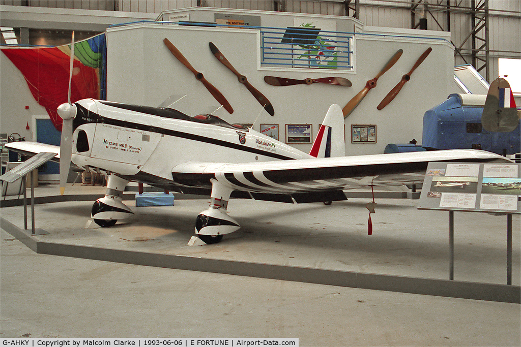 G-AHKY, 1940 Miles M18 Series 2 C/N 4426, Miles M-18 Series 2 at The Museum of Flight East Fortune in 1993.