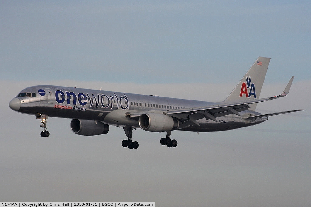 N174AA, 2002 Boeing 757-223 C/N 31308, American Airlines 757 in One World livery