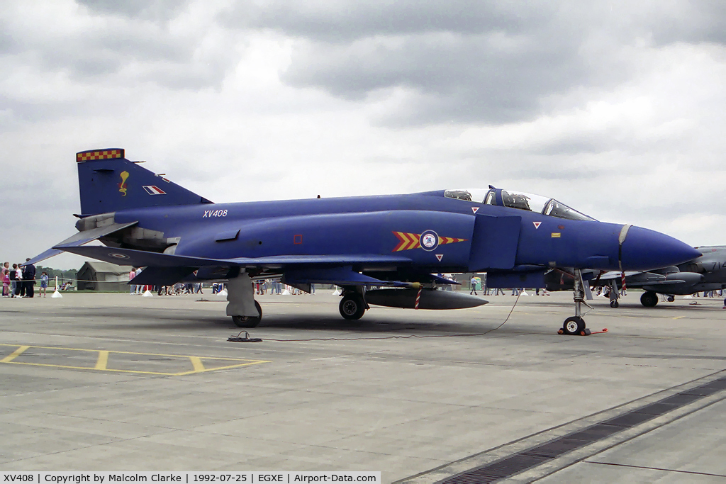 XV408, 1968 McDonnell Douglas Phantom FGR2 C/N 2946, McDonnell Douglas Phantom FGR2 at RAF leeming in 1992.