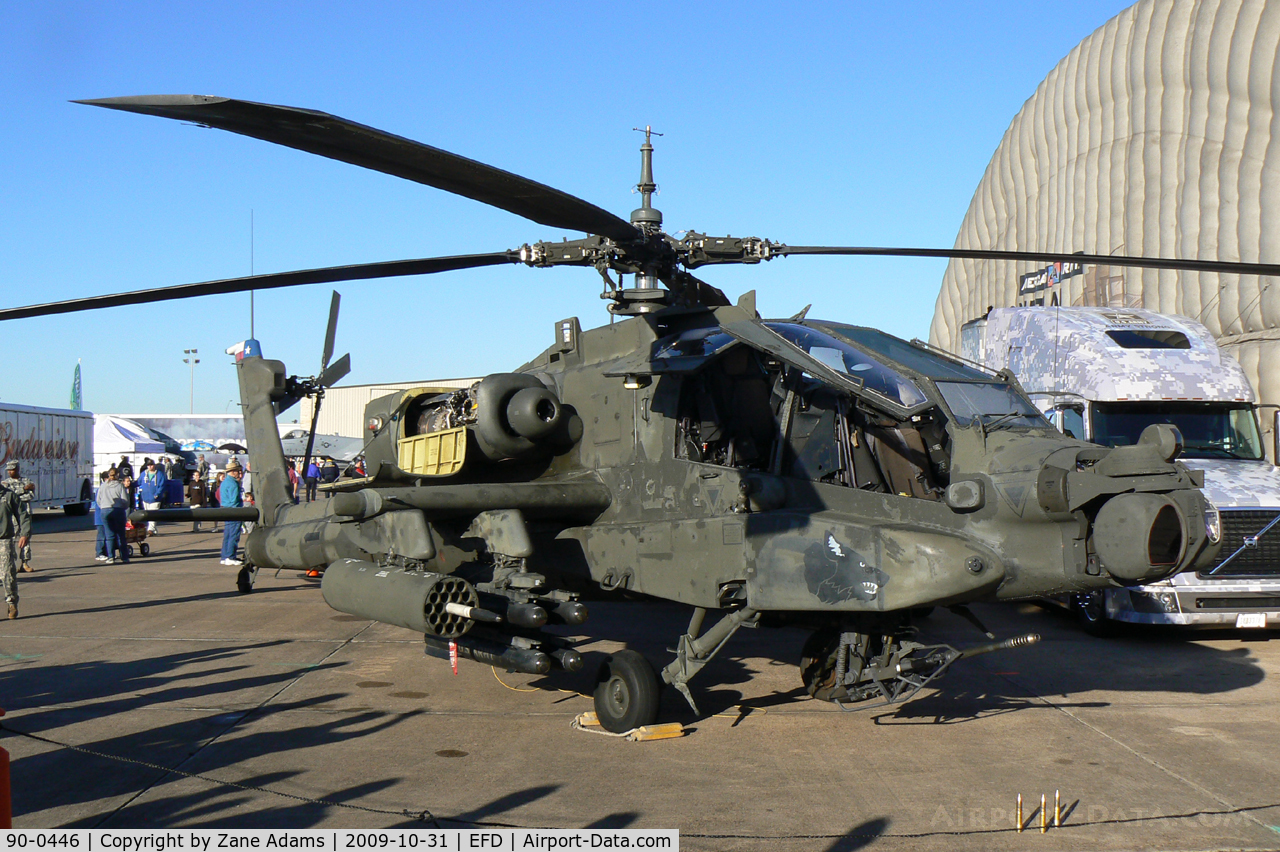 90-0446, 1990 McDonnell Douglas AH-64A Apache C/N PV763, At the 2009 Wings Over Houston Airshow