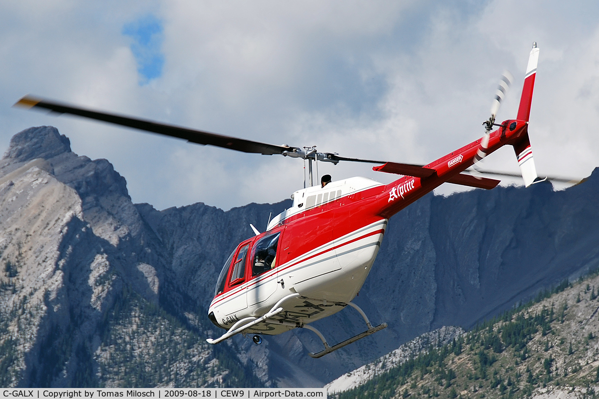 C-GALX, 1973 Bell 206B JetRanger II C/N 1046, Canmore Municipal Heliport