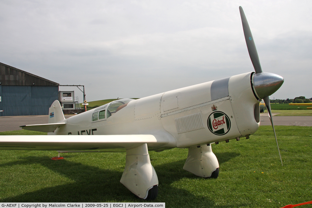 G-AEXF, 1936 Percival E-2H Mew Gull C/N E22, Percival P-6 Mew Gull at Sherburn-in-Elmet Airfield, UK in 2009.