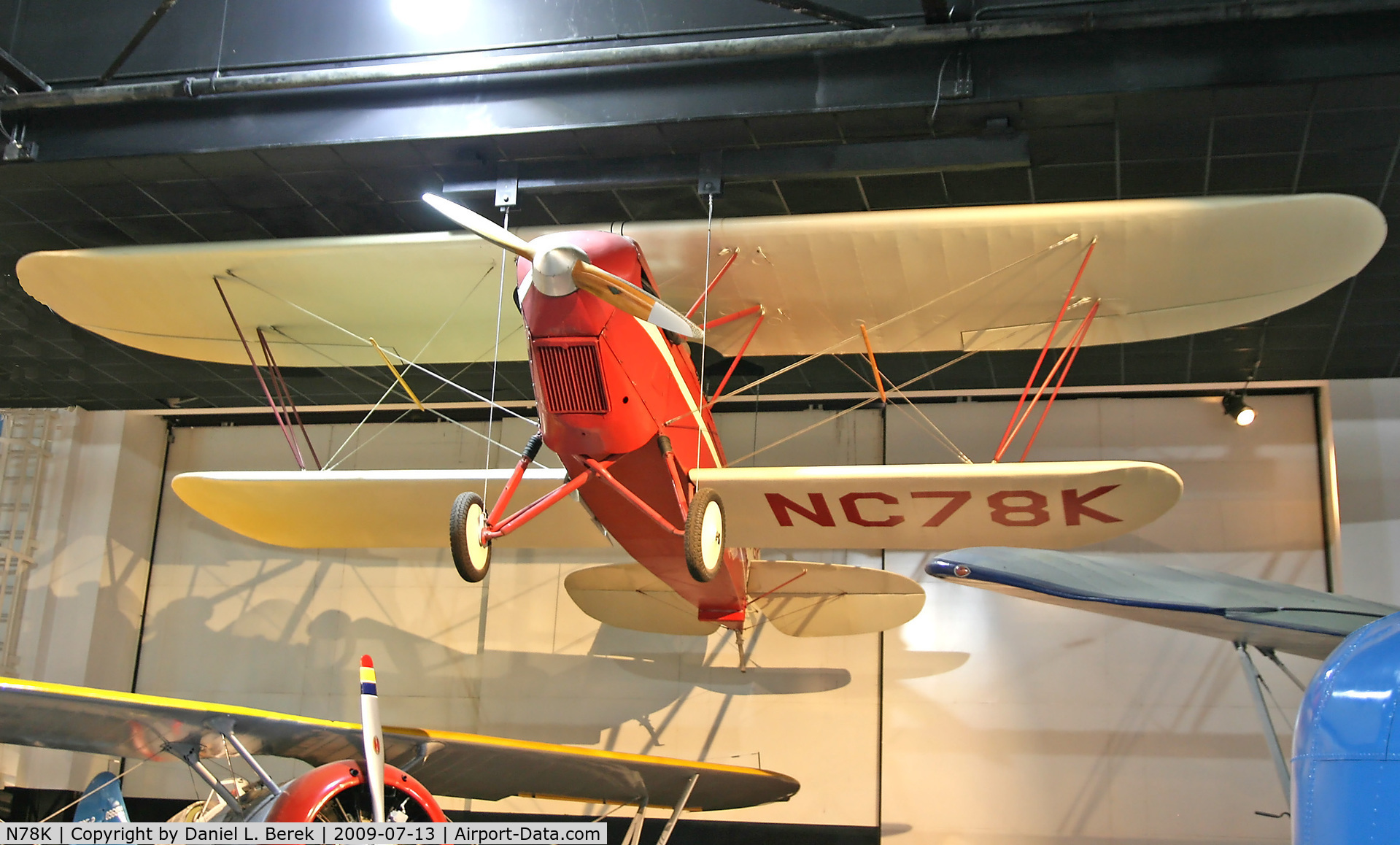 N78K, 1929 Brunner-Winkle Bird A C/N 1067, Golden Age classic on display at the Cradle of Aviation Museum