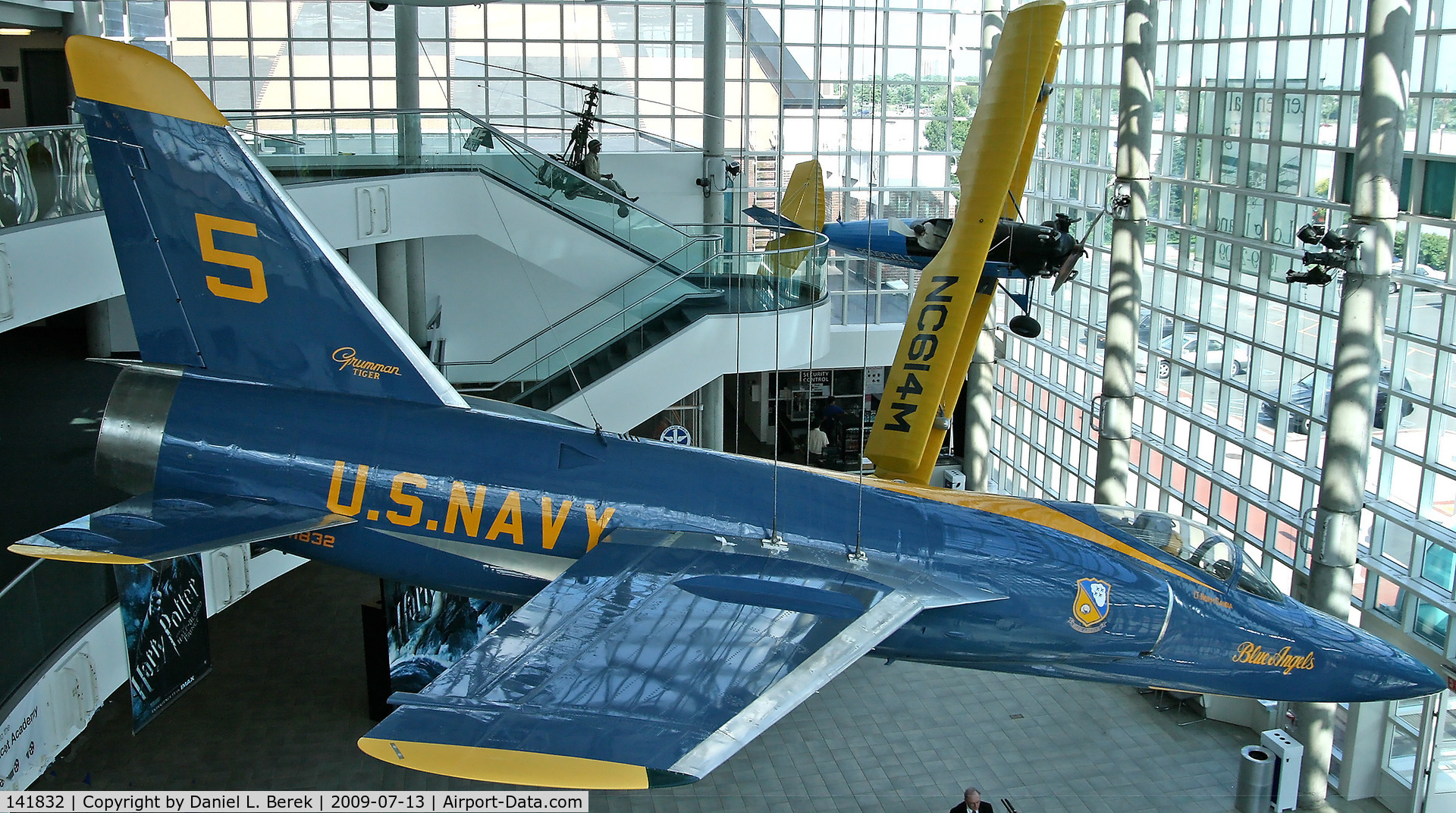 141832, Grumman F-11A Tiger C/N 149, On loan from the National Museum of Naval Aviation, this Blue Angels Tiger resides at the Cradle of Aviation Museum.