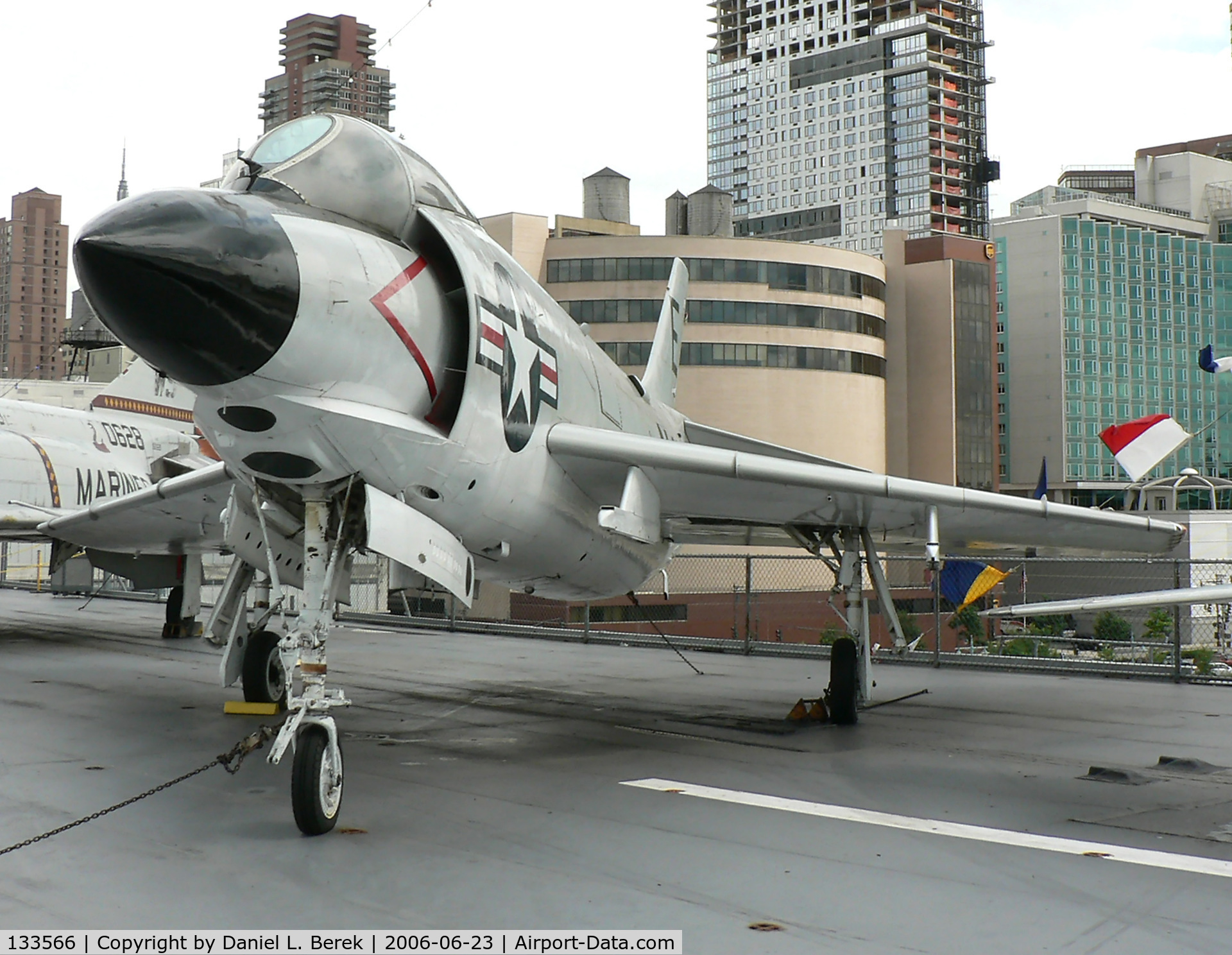 133566, McDonnell F3H-2N Demon C/N 78, On loan from the National Museum of Naval Aviation, this Cold War warrior currently resides on the USS Intrepid.