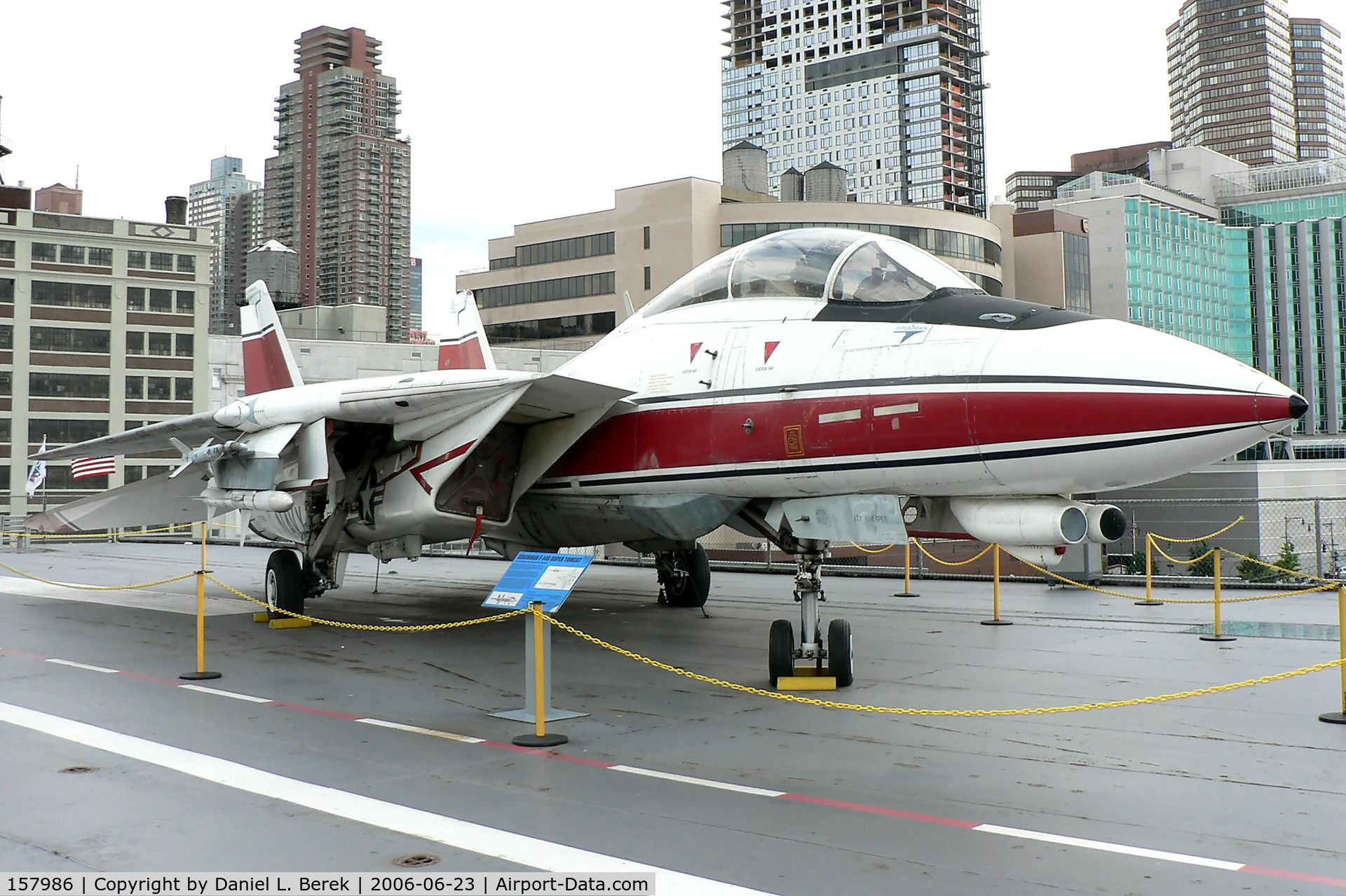 157986, Grumman YF-14A Tomcat C/N 7, On loan from the National Museum of Naval Aviation, this YF-14 Tomcat prototype currently resides on the USS Intrepid.