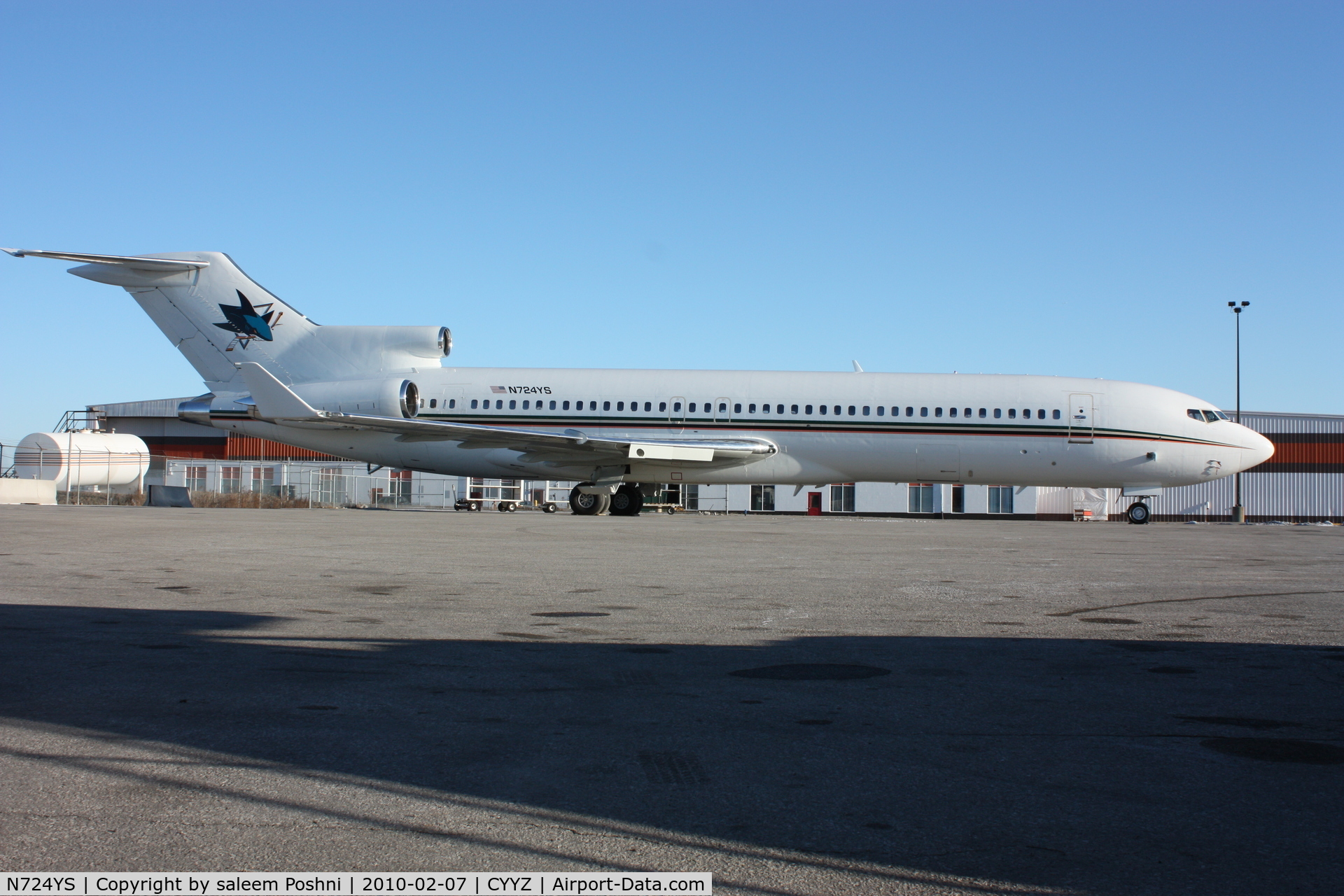 N724YS, 1978 Boeing 727-281 (Adv) C/N 21474, San Jose Sharks (NHL Team)