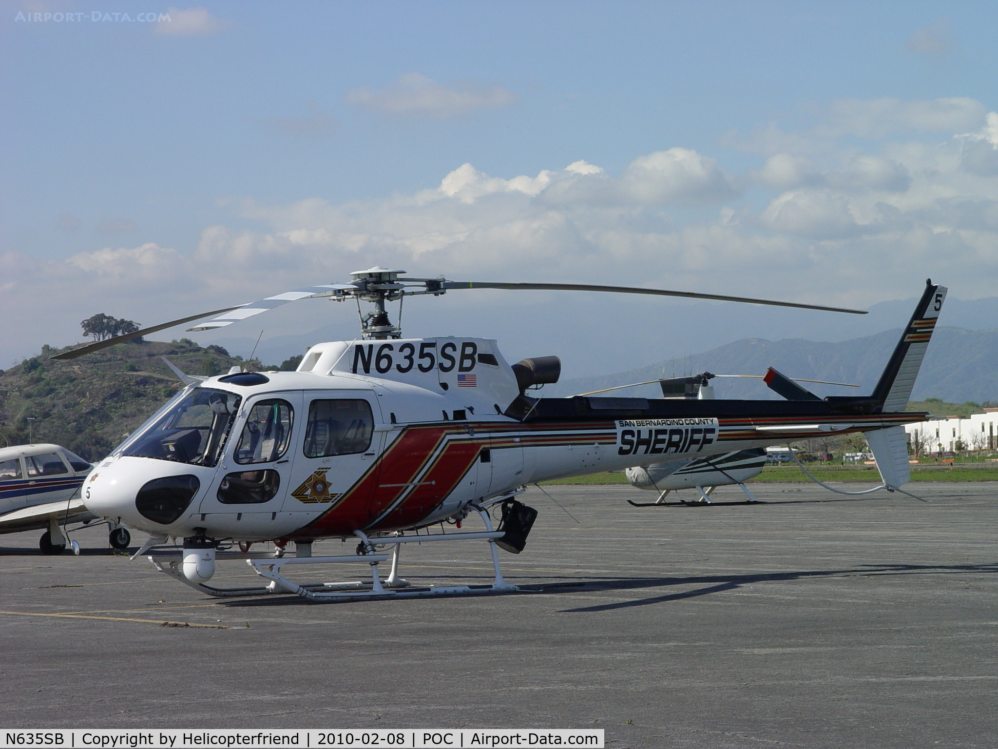 N635SB, 2006 Eurocopter AS-350B-3 Ecureuil Ecureuil C/N 4014, Parked in eastside parking area