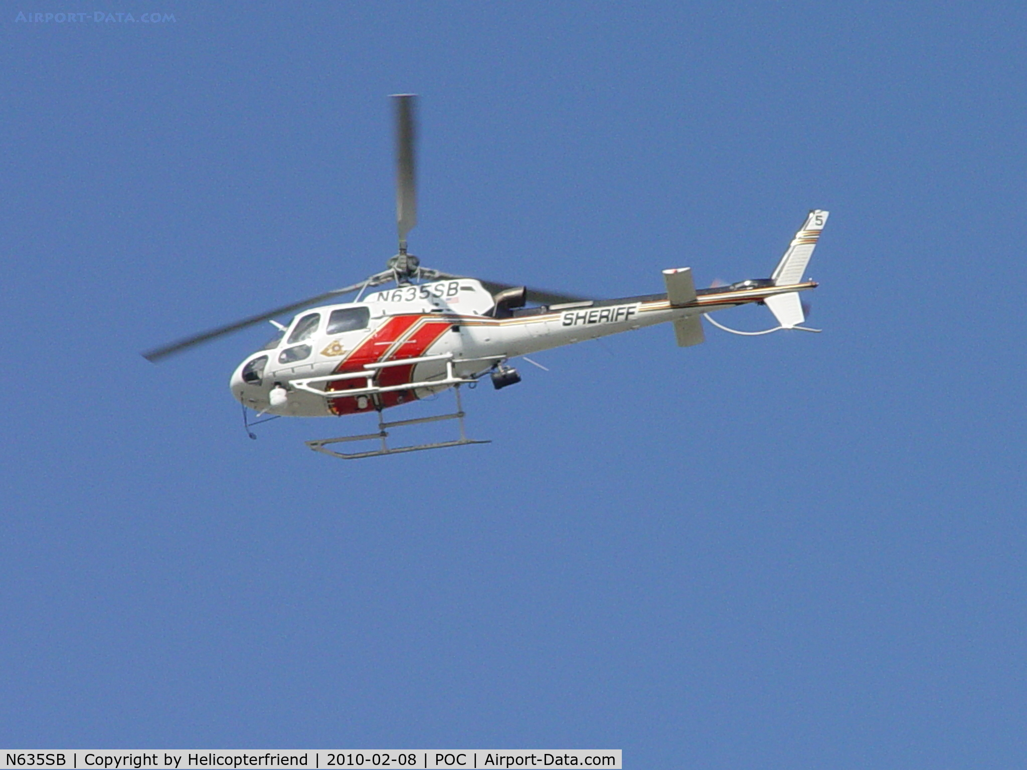 N635SB, 2006 Eurocopter AS-350B-3 Ecureuil Ecureuil C/N 4014, Westerly bound from Brackett