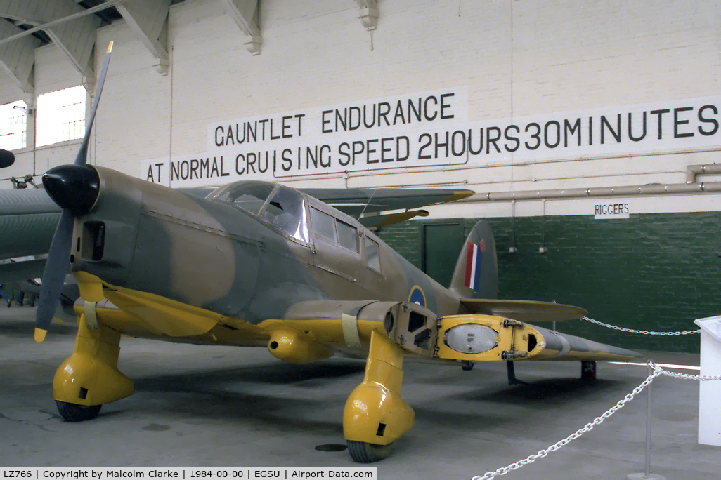 LZ766, 1944 Percival P-34A Proctor 3 C/N H536, Percival P-34A Proctor 3 at the Imperial War Museum, Duxford in 1984.