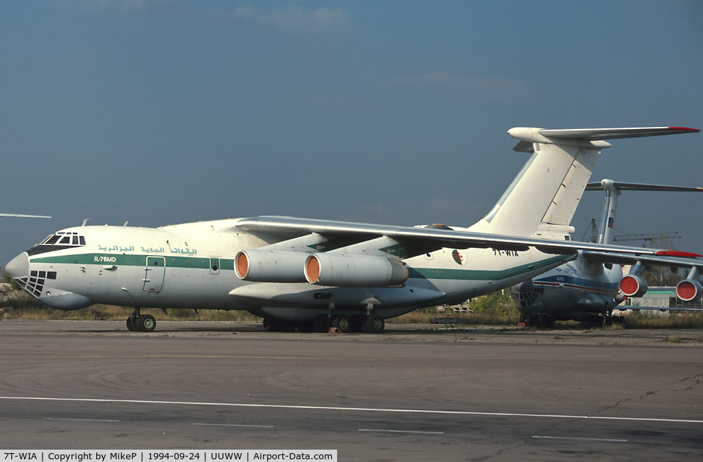 7T-WIA, 1989 Ilyushin Il-76MD C/N 0083489674, Parked outside the rework facility.