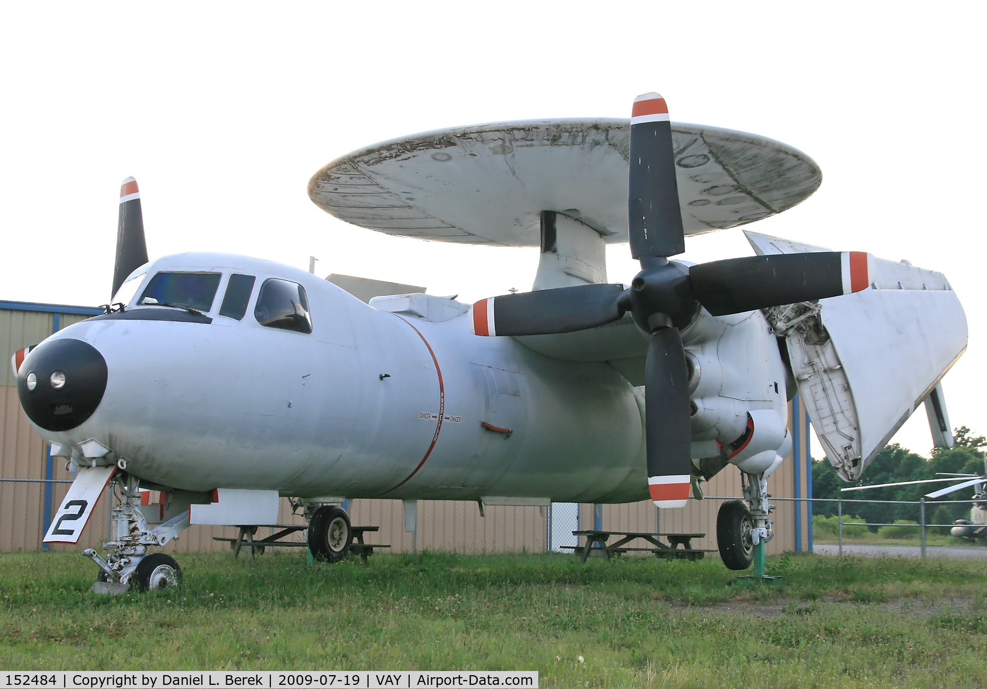 152484, Grumman E-2B Hawkeye C/N 54, This old Naval veteran is on display outside the Air Victory Museum.