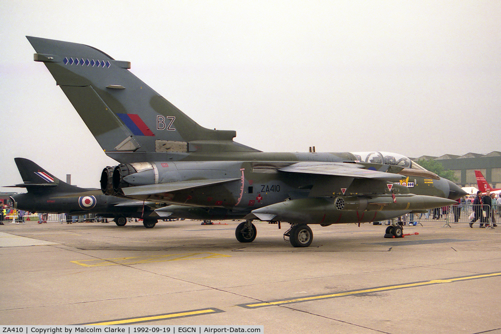 ZA410, 1983 Panavia Tornado GR.1 C/N 227/BT034/3109, Panavia Tornado GR1(T) from RAF No 14 Sqn, Bruggen at RAF Finningley Air Show in 1992