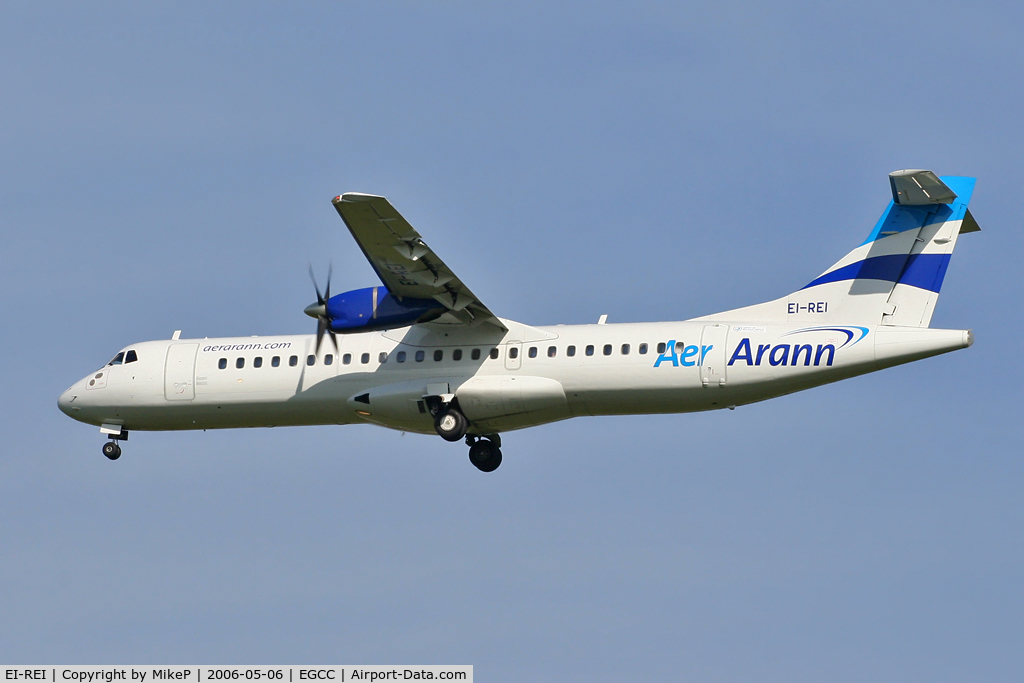 EI-REI, 1991 ATR 72-201 C/N 267, Having initially been operated totally in white by May 2006 this ATR72 had received the then current paint scheme.