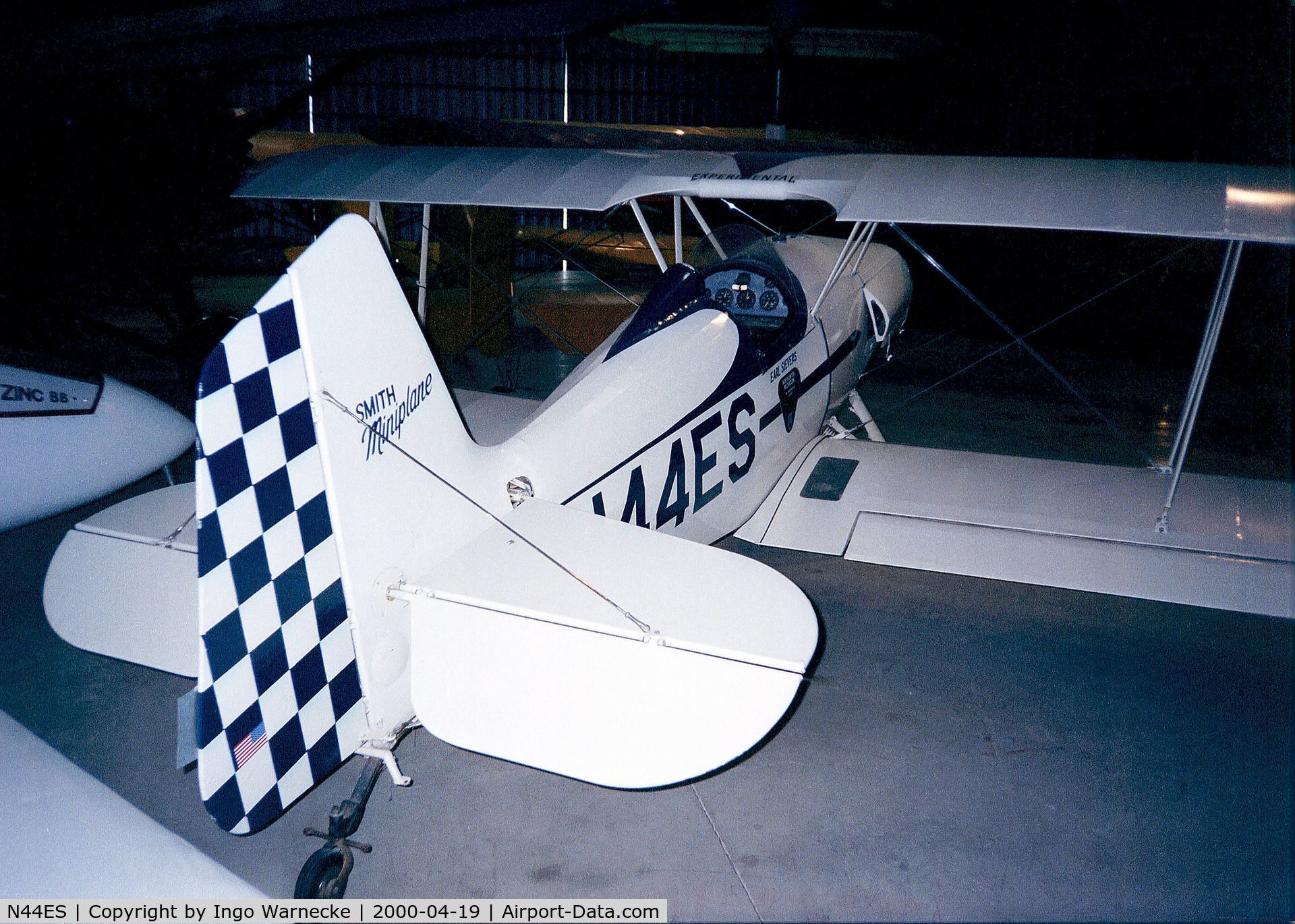 N44ES, 1975 Smith DSA-1 Miniplane C/N ES-1, Smith (Sievers) Miniplane at the Airpower Museum, Ottumwa IA