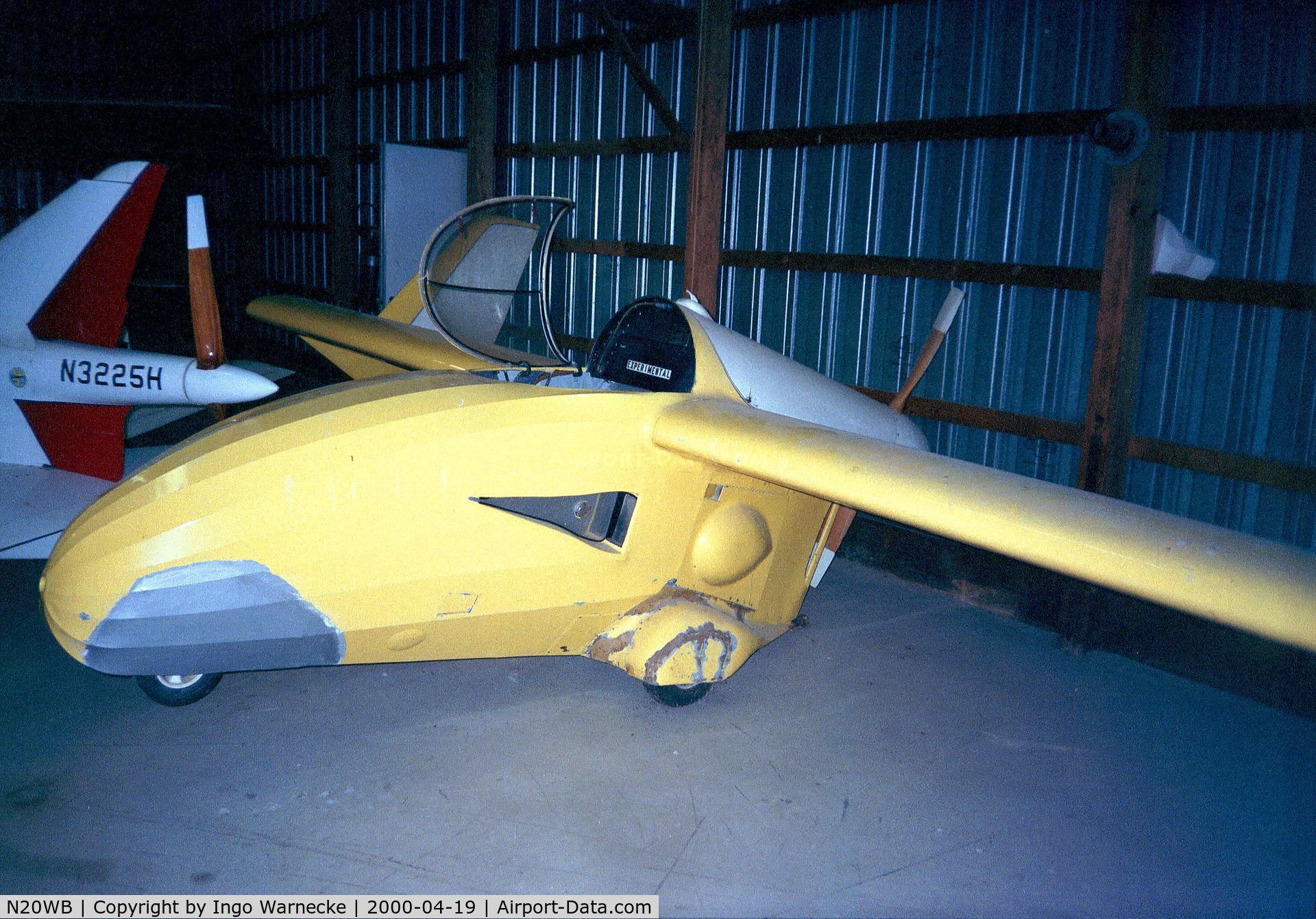 N20WB, 1974 White FLYING PLANK II C/N 1, Backstrom (White) Flying Plank II at the Airpower Museum, Ottumwa IA