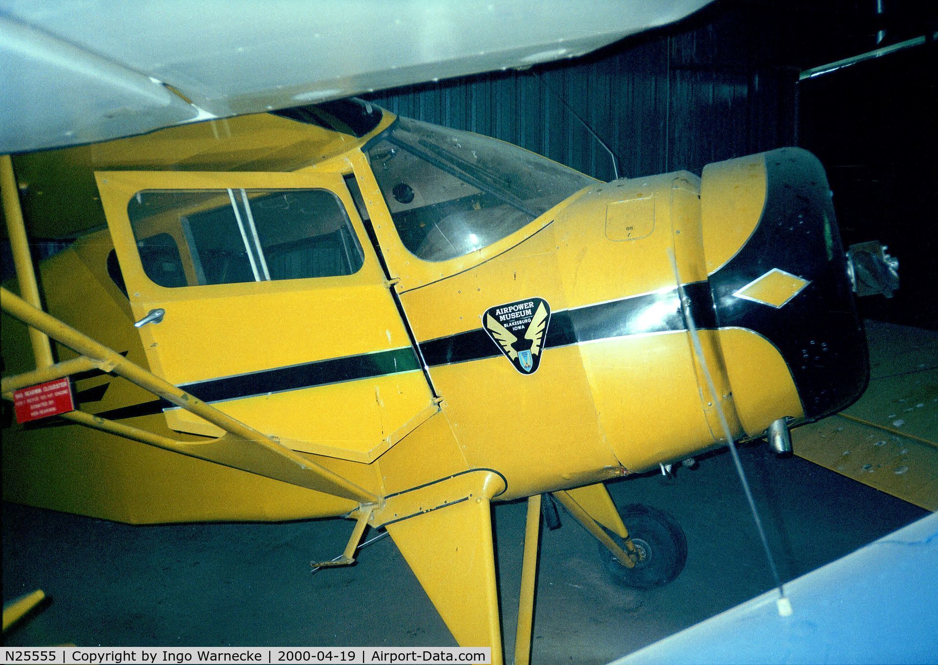 N25555, 1940 Rearwin Cloudster 8135 C/N 832, Rearwin 8135 Cloudster at the Airpower Museum, Ottumwa IA