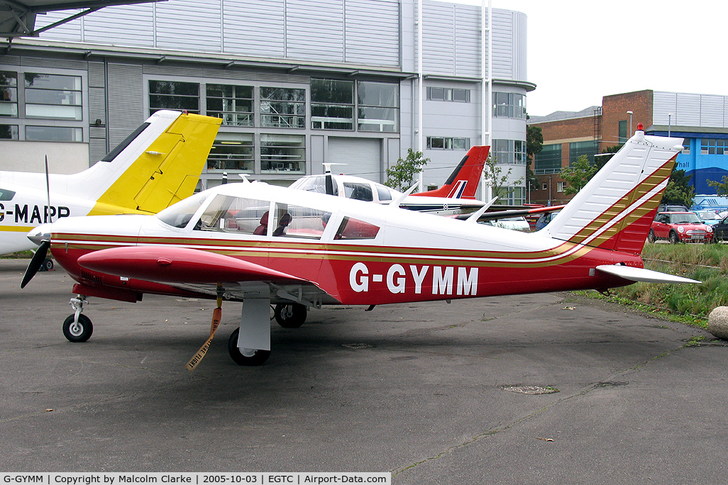 G-GYMM, 1971 Piper PA-28R-200 Cherokee Arrow B C/N 28R-7135049, Piper PA-28R-200 Cherokee Arrow B at Cranfield Airport in 2005. Previously G-AYWW.