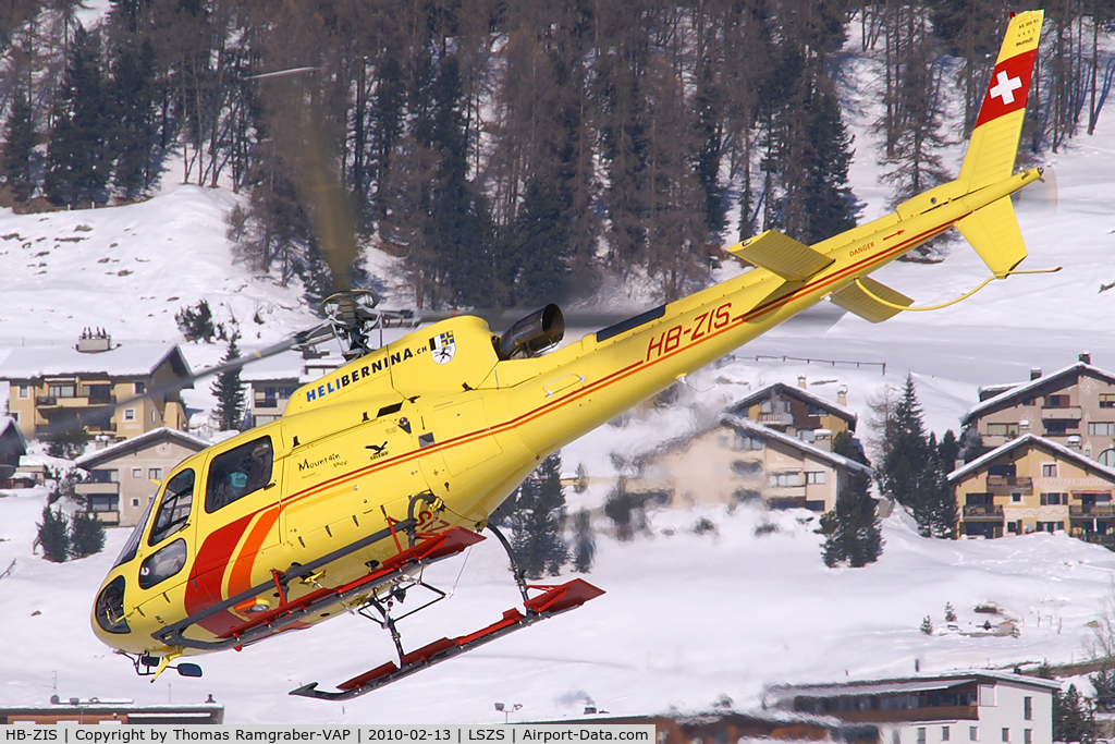 HB-ZIS, 2008 Eurocopter AS-350B-3 Ecureuil Ecureuil C/N 4493, Heli Bernina Aerospatiale AS350