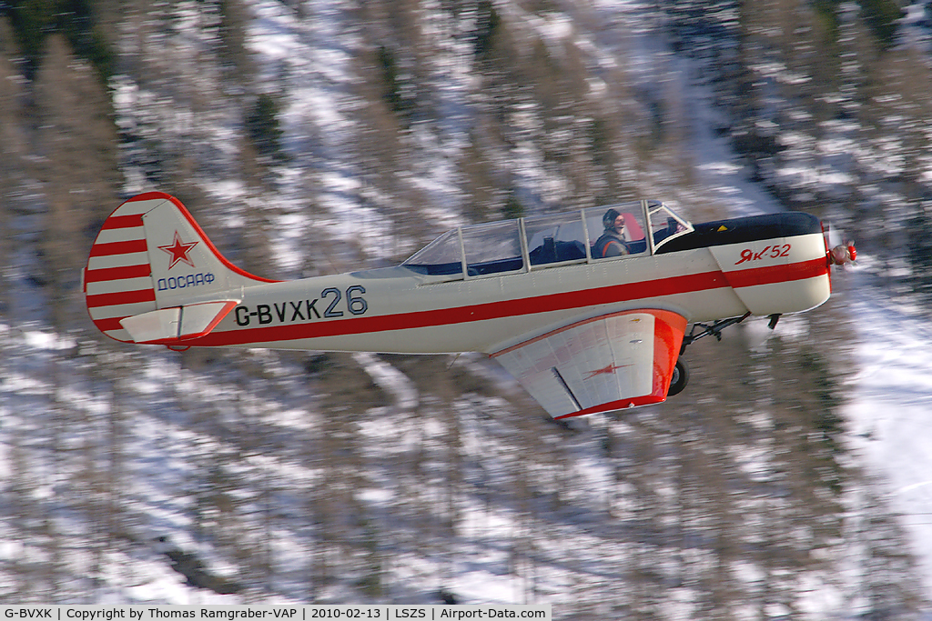 G-BVXK, 1991 Yakovlev (Aerostar) Yak-52 C/N 9111306, Yakovlev 52