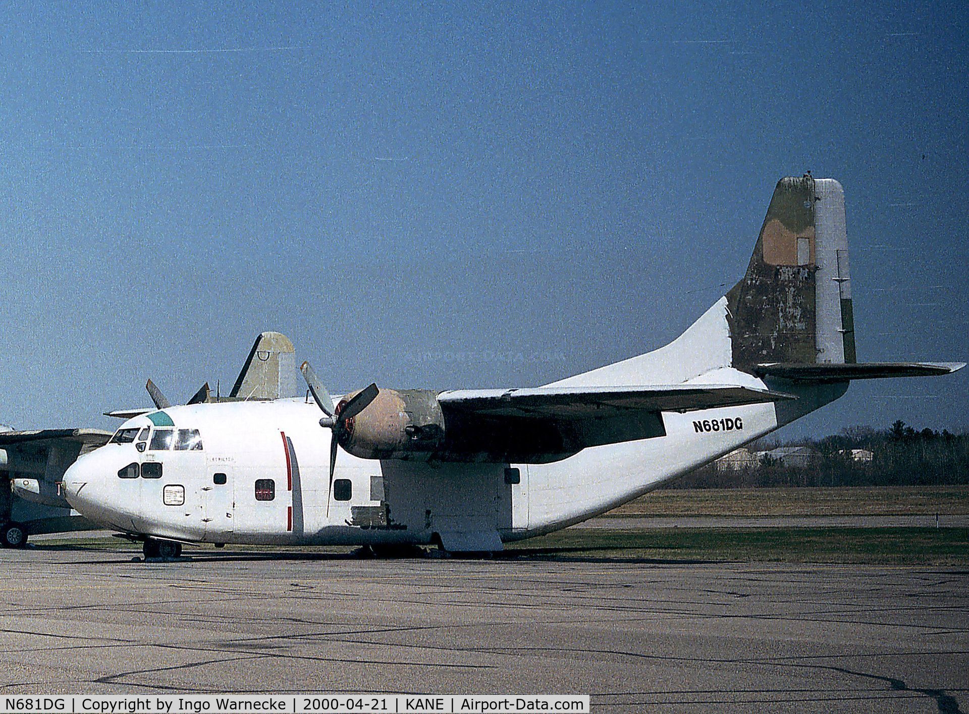N681DG, 1954 Fairchild C-123K (C-123B Provider) C/N 20130, Fairchild C-123K Provider at Anoka County Airport, Blaine MN