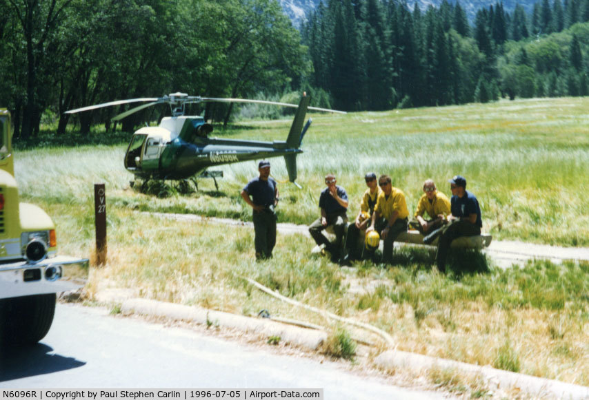 N6096R, 1990 Aerospatiale AS-350B-2 Ecureuil C/N 2417, Yosemite National Park, 1996