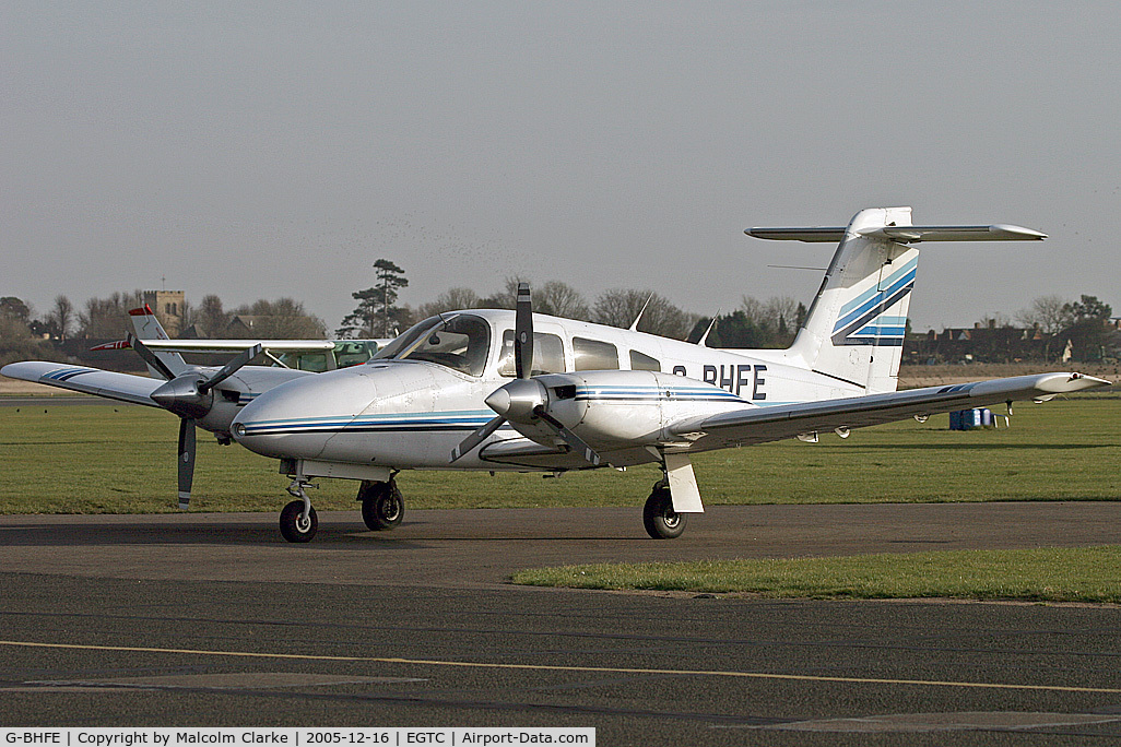 G-BHFE, 1979 Piper PA-44-180 Seminole C/N 44-7995324, Piper PA-44-180 Seminole at Cranfield Airport, UK in 2005.