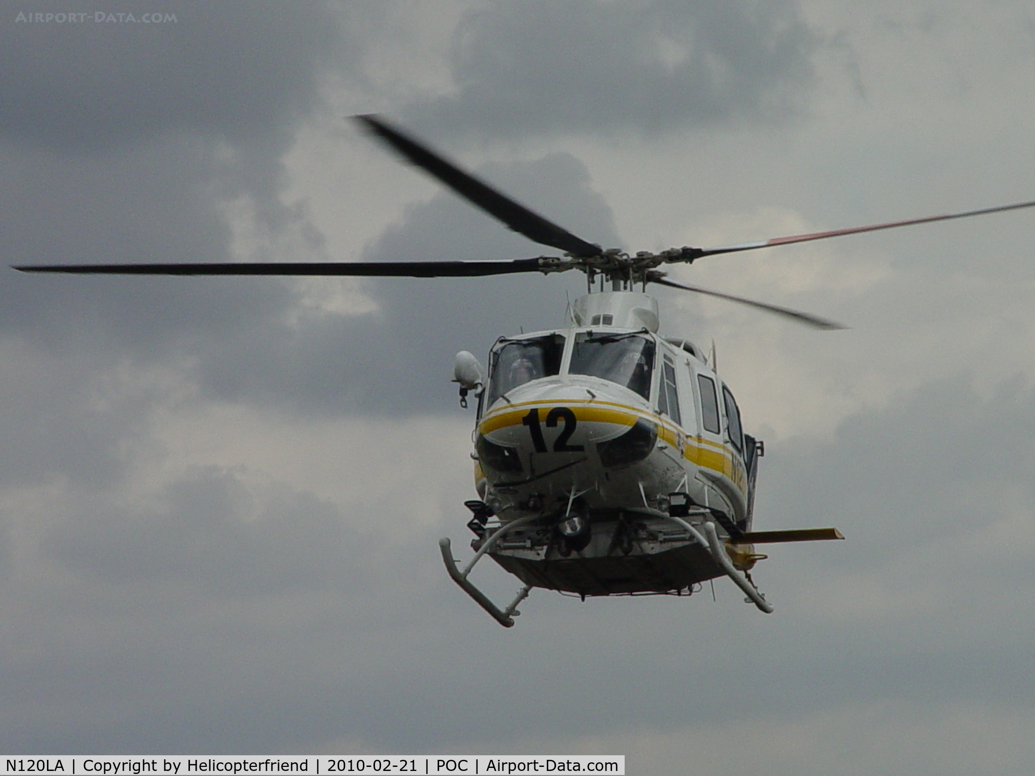 N120LA, 2007 Bell 412EP C/N 36455, Here's looking at you