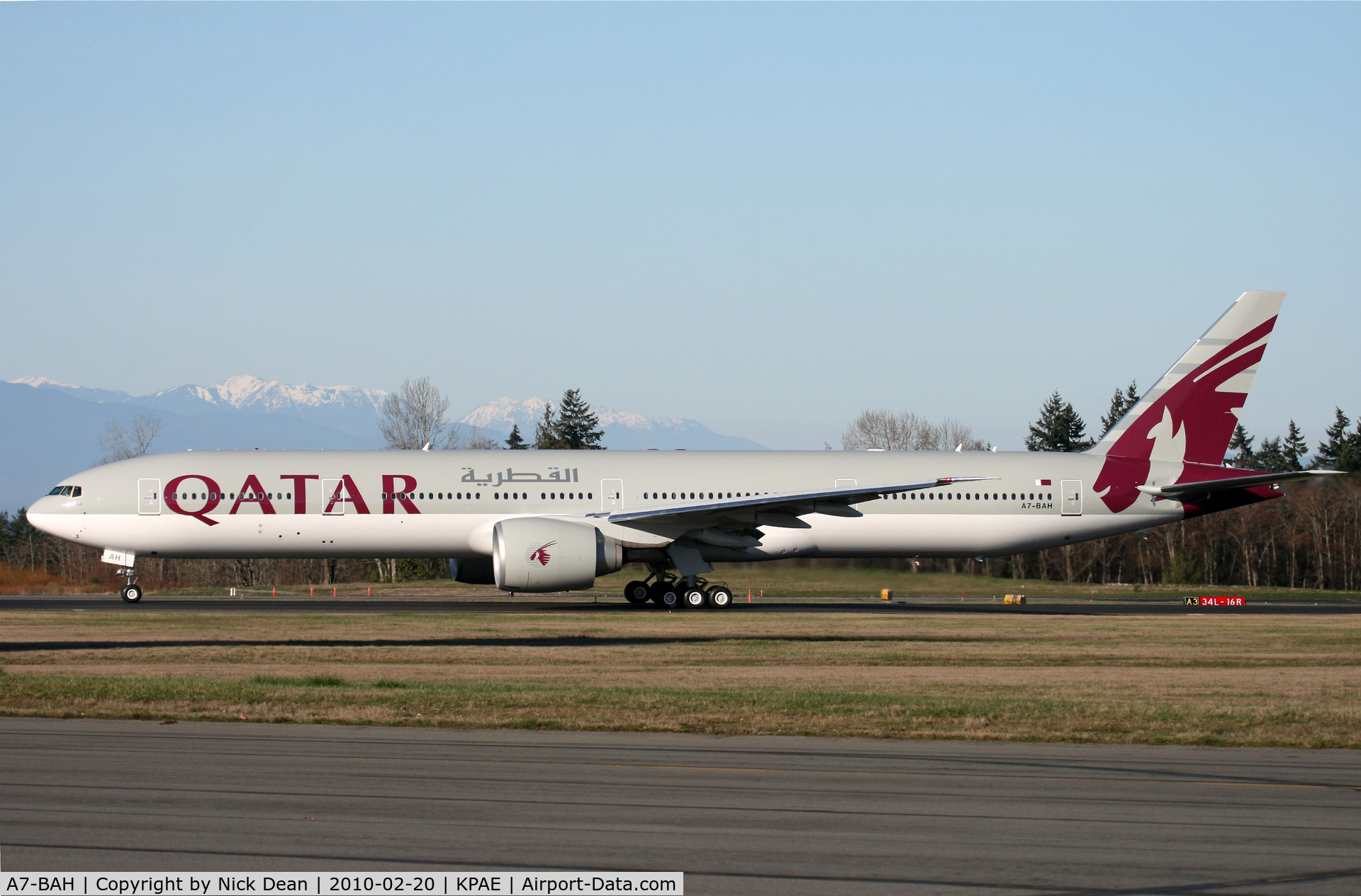 A7-BAH, 2010 Boeing 777-3DZ/ER C/N 37762, KPAE