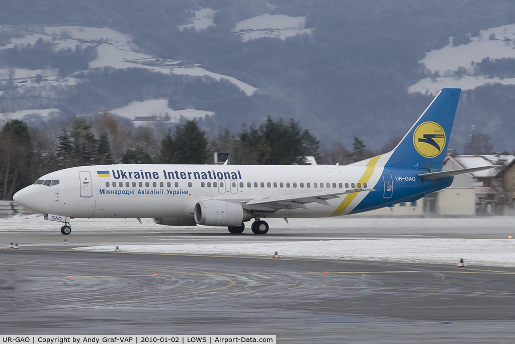 UR-GAO, 1991 Boeing 737-4Z9 C/N 25147, Ukraine International 737-400