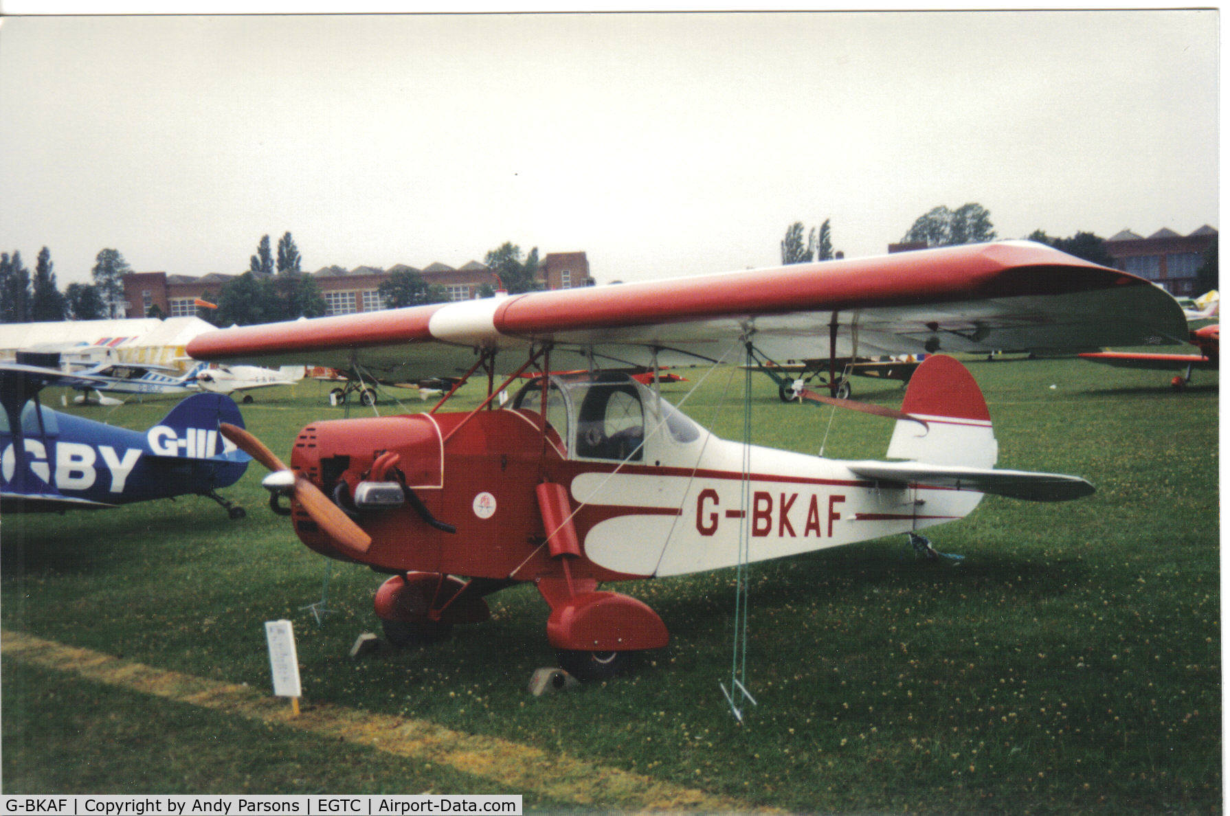 G-BKAF, 1983 Clutton-Tabenor Fred Series 2 C/N PFA 029-10337, scanned print taken at cranfield