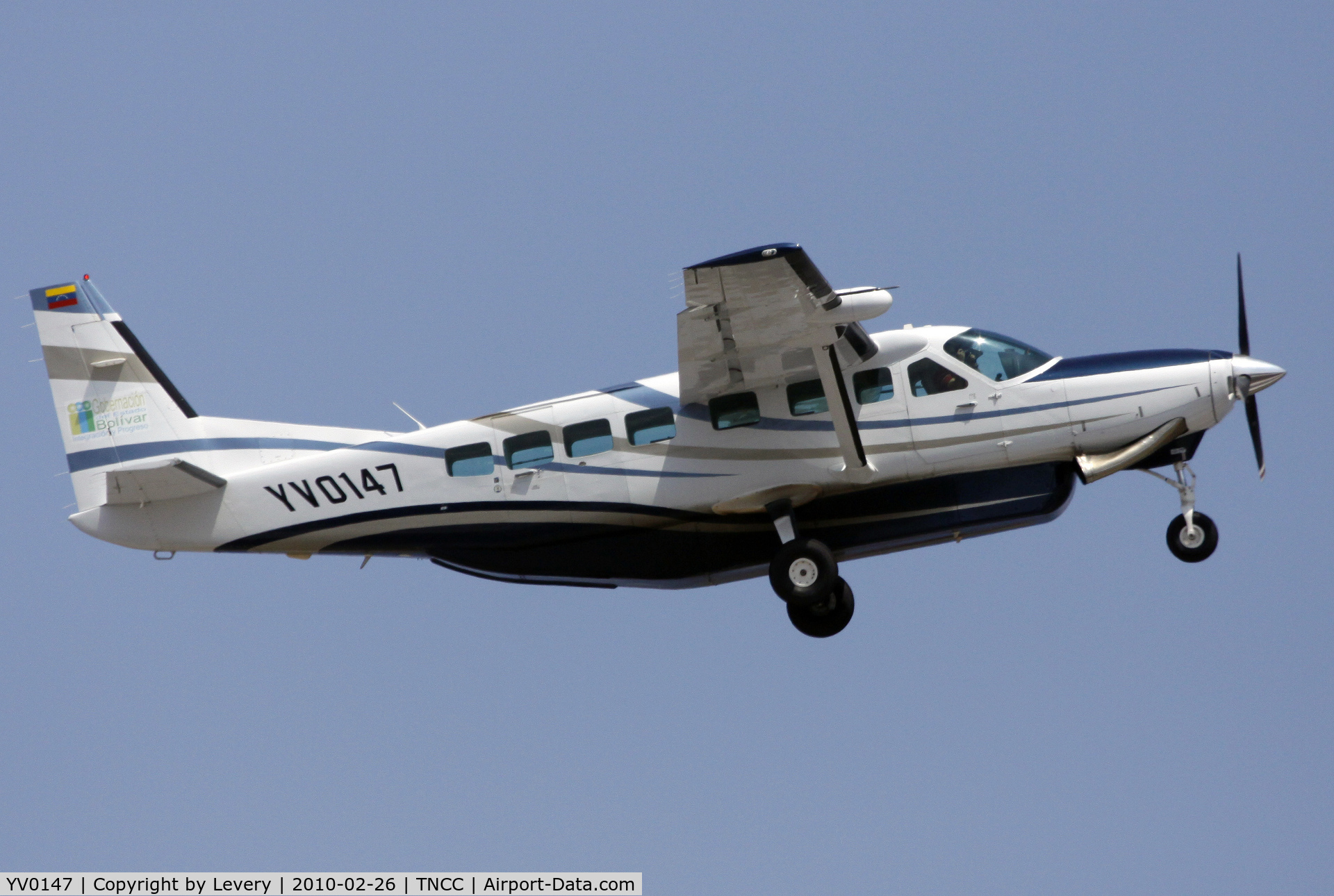 YV0147, 2010 Cessna 208B C/N 208B2162, Departure from Curacao.