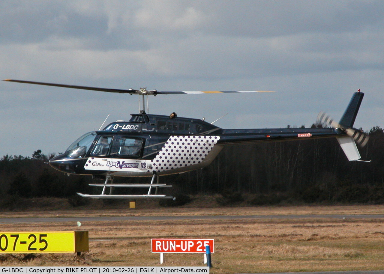 G-LBDC, 1984 Bell 206B JetRanger III C/N 3806, JUST AIRBOURNE FOR ANOTHER FLIGHT
