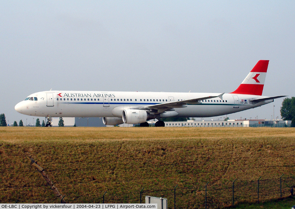 OE-LBC, 1996 Airbus A321-111 C/N 581, Austrian Airlines