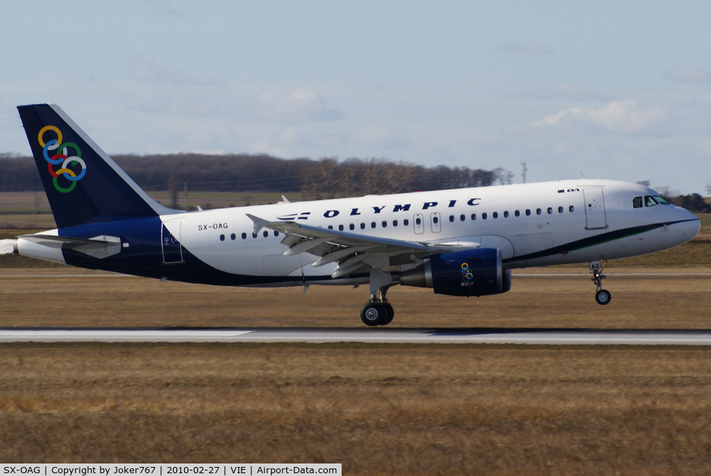 SX-OAG, 2009 Airbus A319-112 C/N 3950, Olympic Airbus A319-112