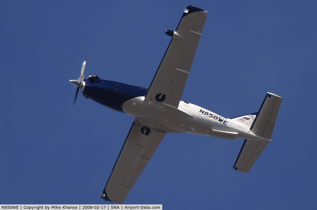 N850WE, 2007 Socata TBM-700 C/N 411, Socata TBM 700 taking off on a sunny day!