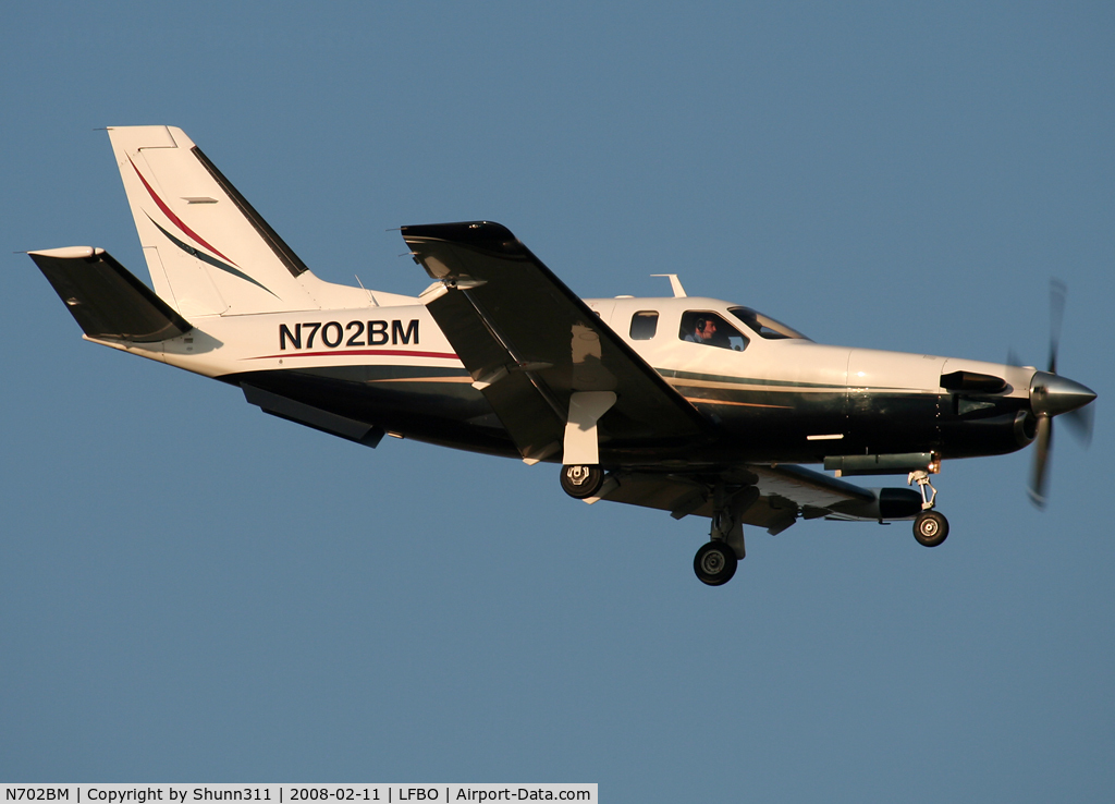 N702BM, 1991 Socata TBM-700 C/N 2, Landing rwy 14R