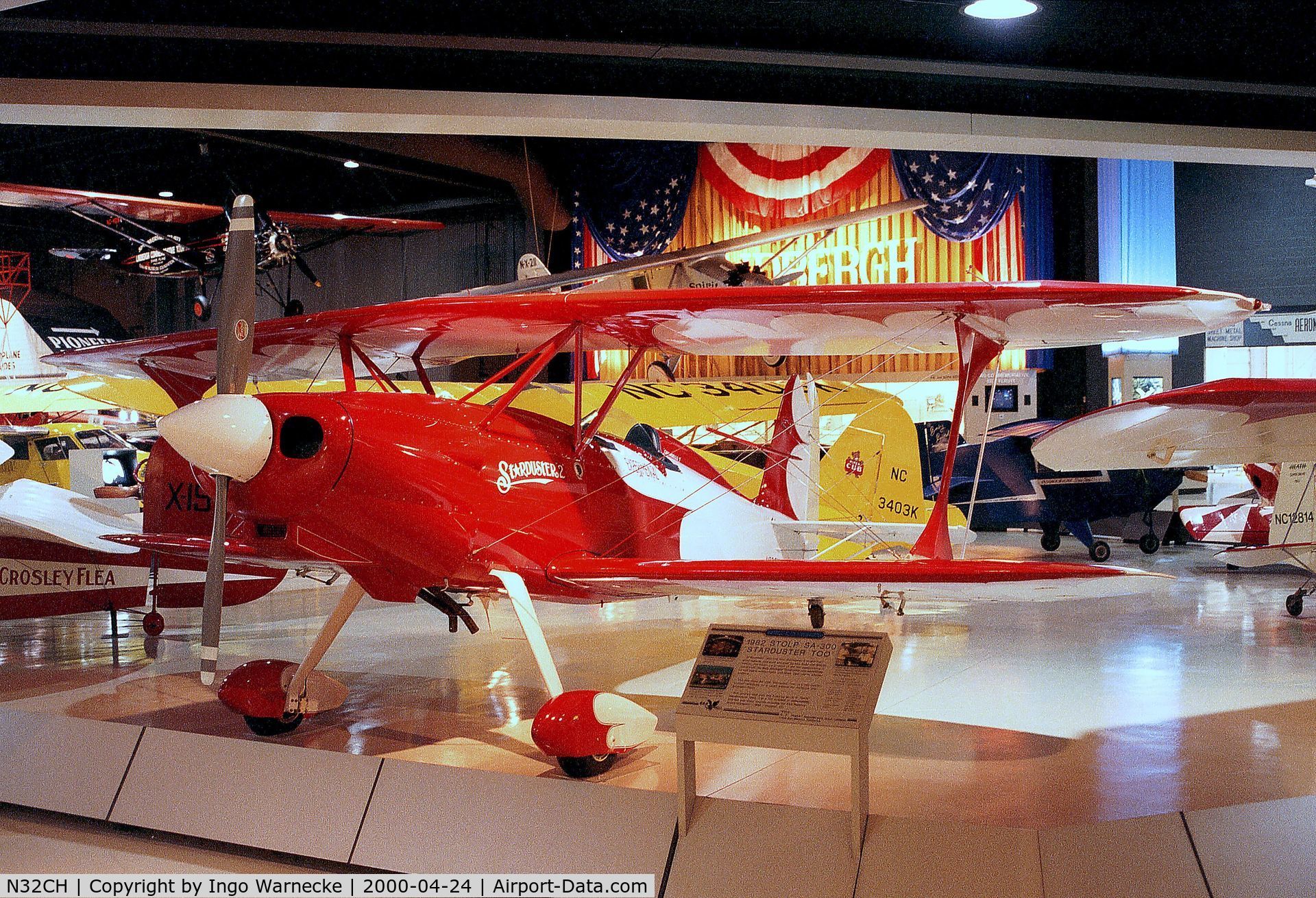 N32CH, 1981 Stolp SA-300 Starduster Too C/N 1961, Stolp (Henderson) Starduster 2 SA-300 at the EAA-Museum, Oshkosh WI