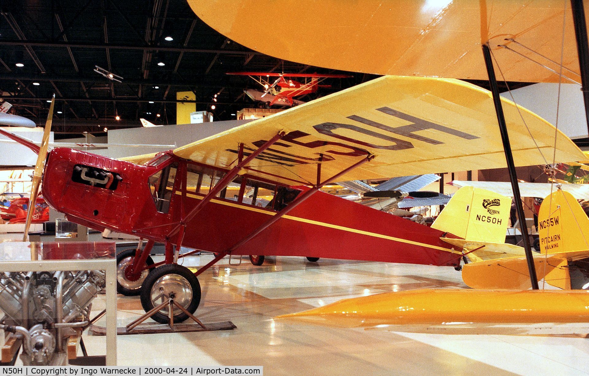 N50H, 1929 Curtiss-Wright Robin C/N 403, Curtiss-Wright Robin at the EAA-Museum, Oshkosh WI