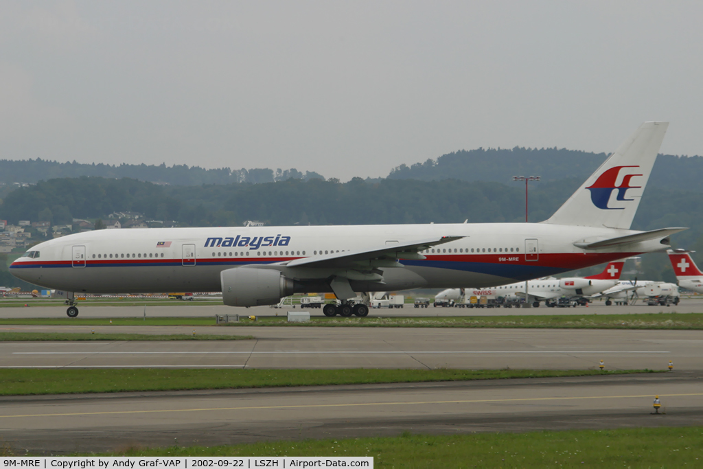 9M-MRE, 1997 Boeing 777-2H6/ER C/N 28412, Malaysia Airlines 777-200