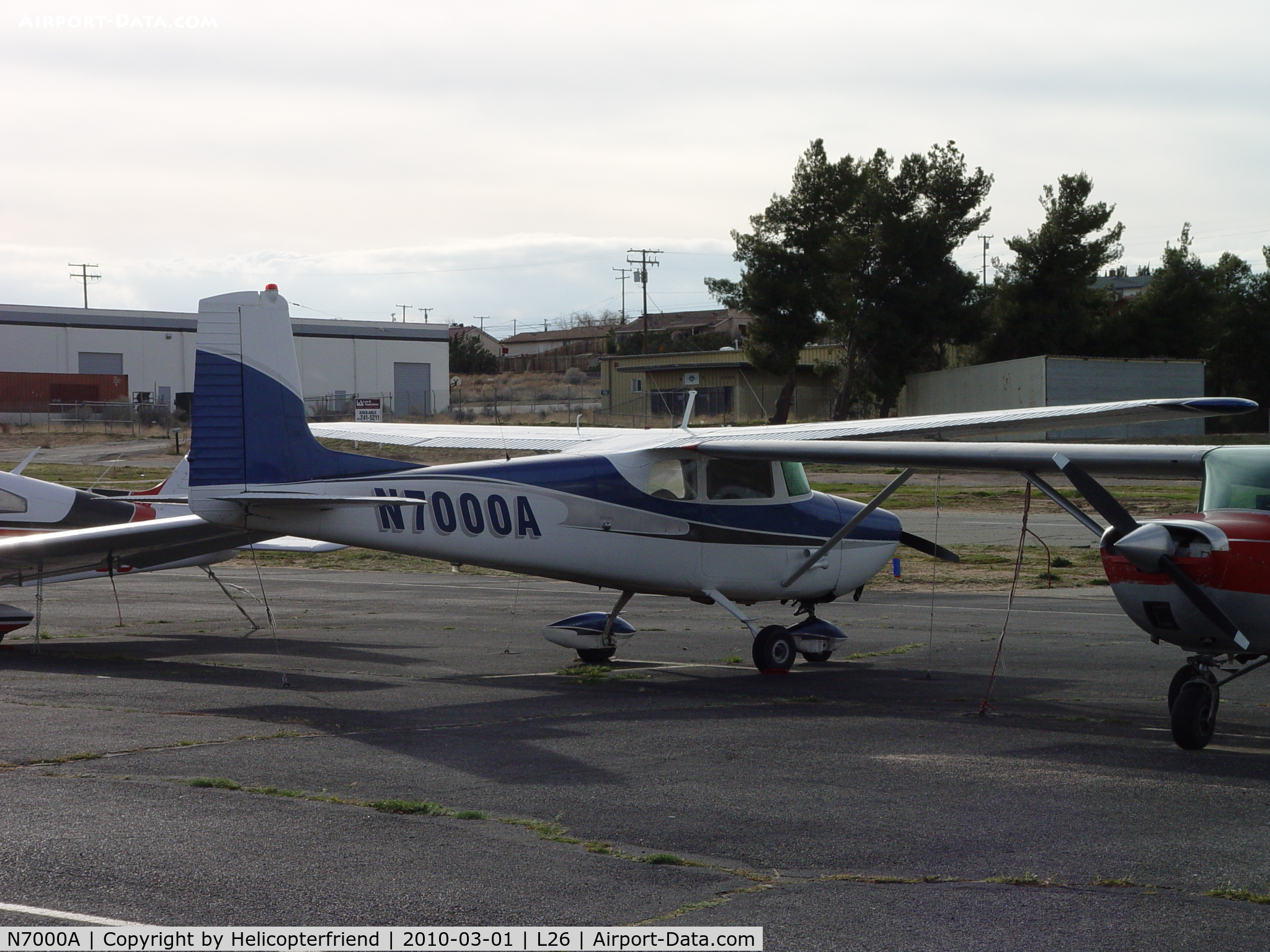 N7000A, 1956 Cessna 172 C/N 29100, Parked at Hesperia Airport