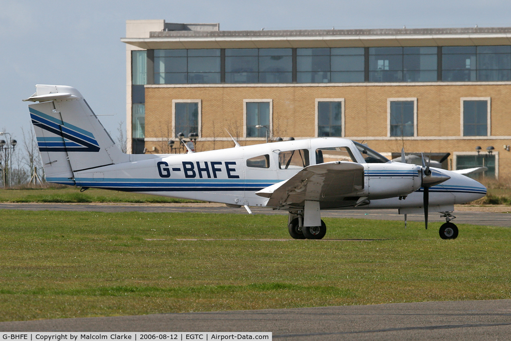 G-BHFE, 1979 Piper PA-44-180 Seminole C/N 44-7995324, Piper PA-44-180 Seminole at Cranfield Airport in 2006.