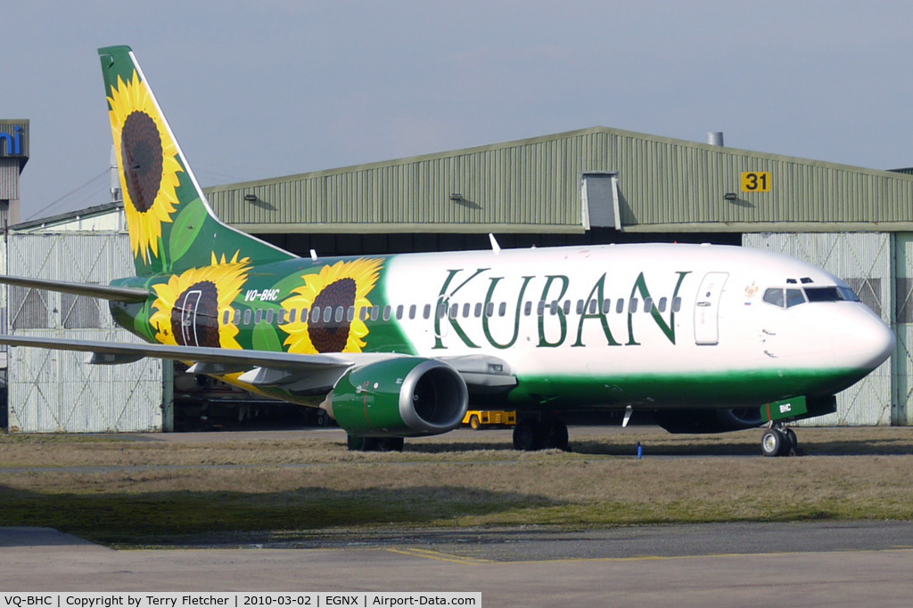 VQ-BHC, 1994 Boeing 737-3Q8 C/N 26311, Former BMI Baby G-TOYB now painted in colourful Kuban Airlines Livery