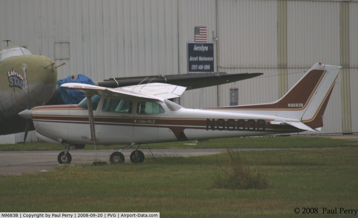 N9683B, 1981 Cessna 172RG Cutlass RG C/N 172RG0966, Parked near the Aerodyne facility
