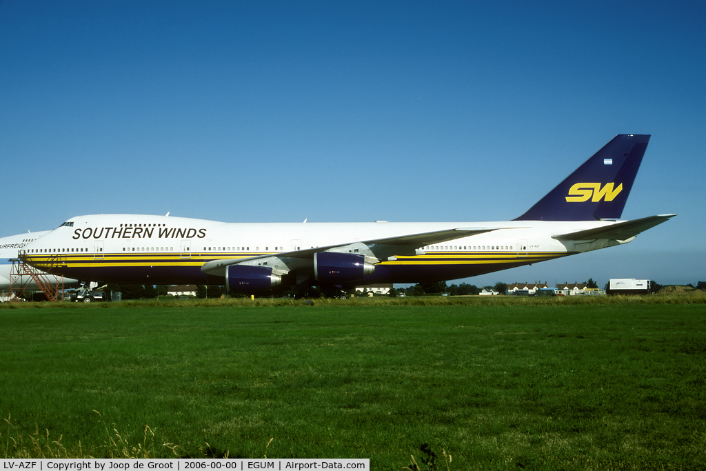 LV-AZF, 1983 Boeing 747-267B C/N 23048, wfu at Manston