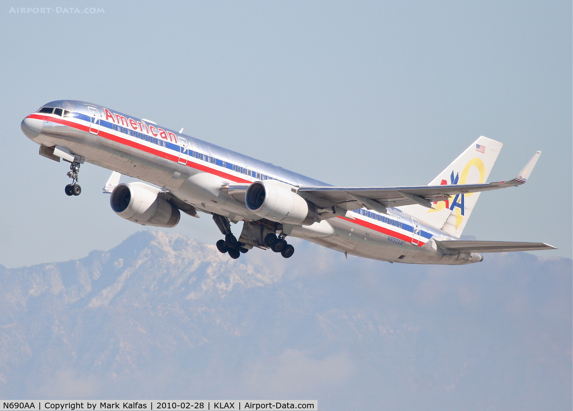 N690AA, 1993 Boeing 757-223 C/N 25696, American Airlines Boeing 757-223 