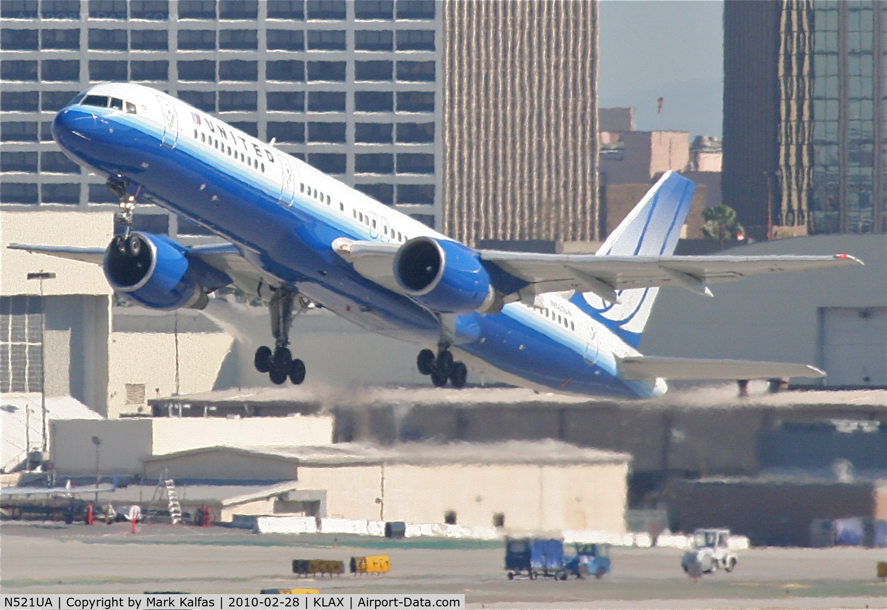 N521UA, 1990 Boeing 757-222 C/N 24891, United Airlines Boeing 757-222, UAL958 25R departure en route to KORD.
