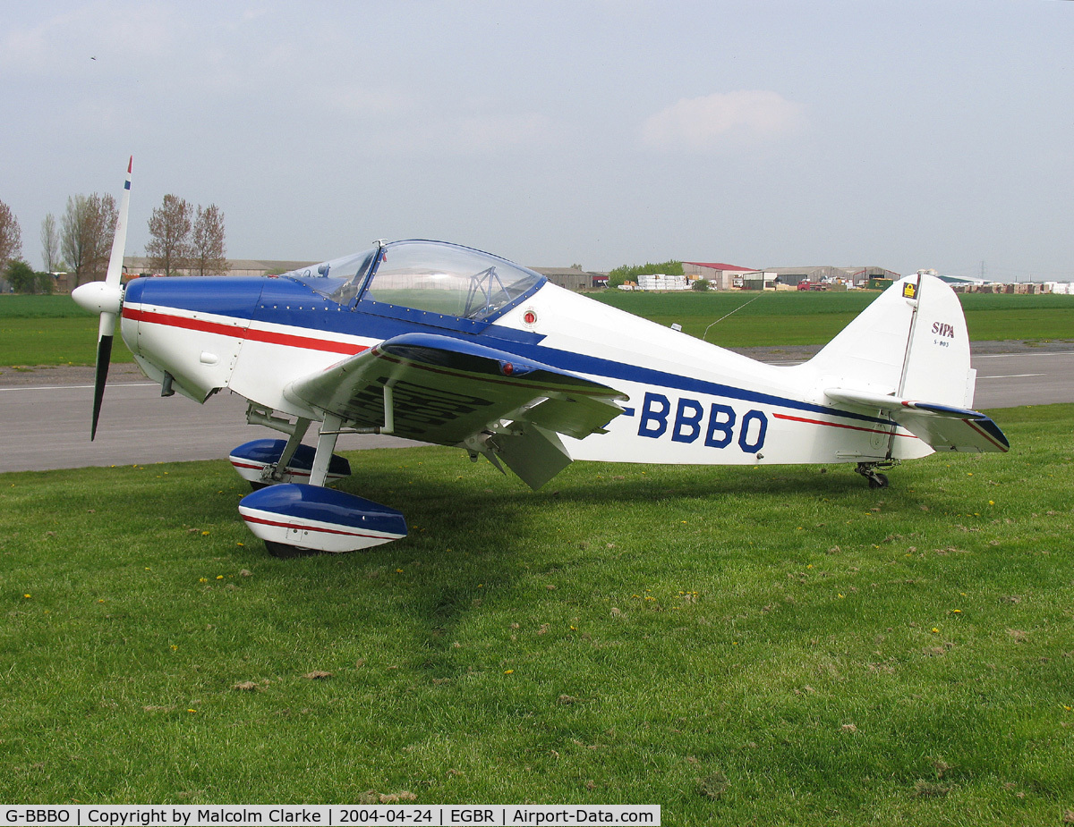 G-BBBO, 1951 SIPA 903 C/N 67, SIPA 903. At the 2004 British Aerobatic Association John McLean Trophy competition, breighton Airfield, UK.