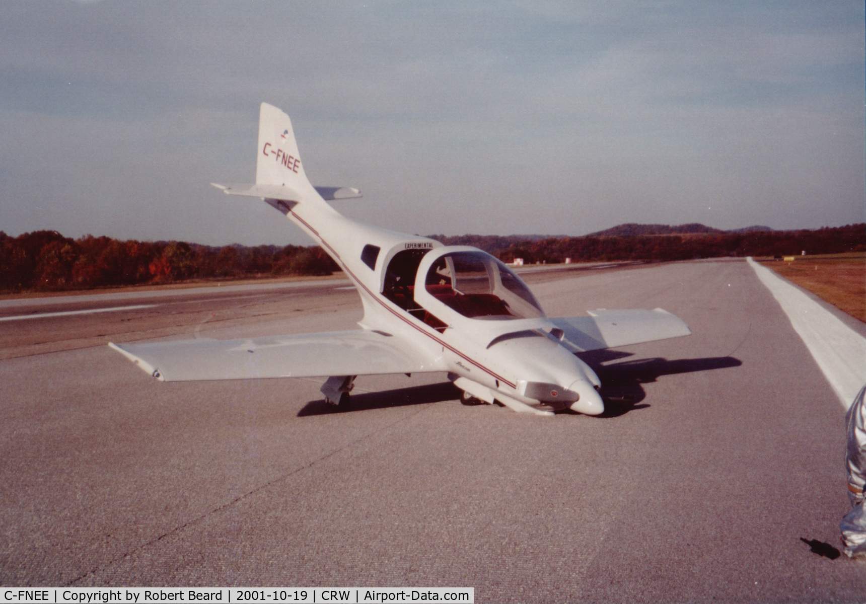 C-FNEE, 2005 Easy Fisherman EASY FISHERMAN 001 C/N 507, Nose wheel collapse at Yeagar Airport (Charleston, WV, CRW) on October 19, 2001 while on a ferring flight to Diamond Head, Mississippi (66Y) from Toronto, Ontario, Canada.