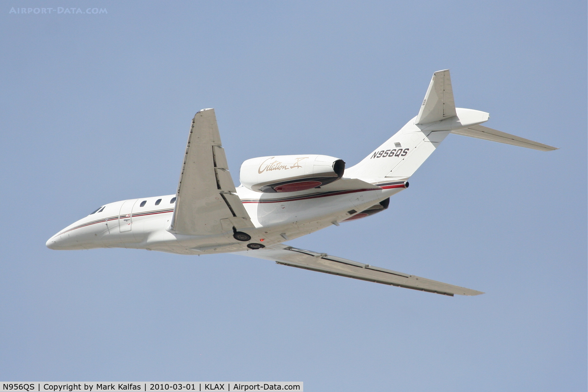 N956QS, 2001 Cessna 750 Citation X Citation X C/N 750-0156, Net Jets Citation X, N956QS, EJA956 25L departure for KSAN.